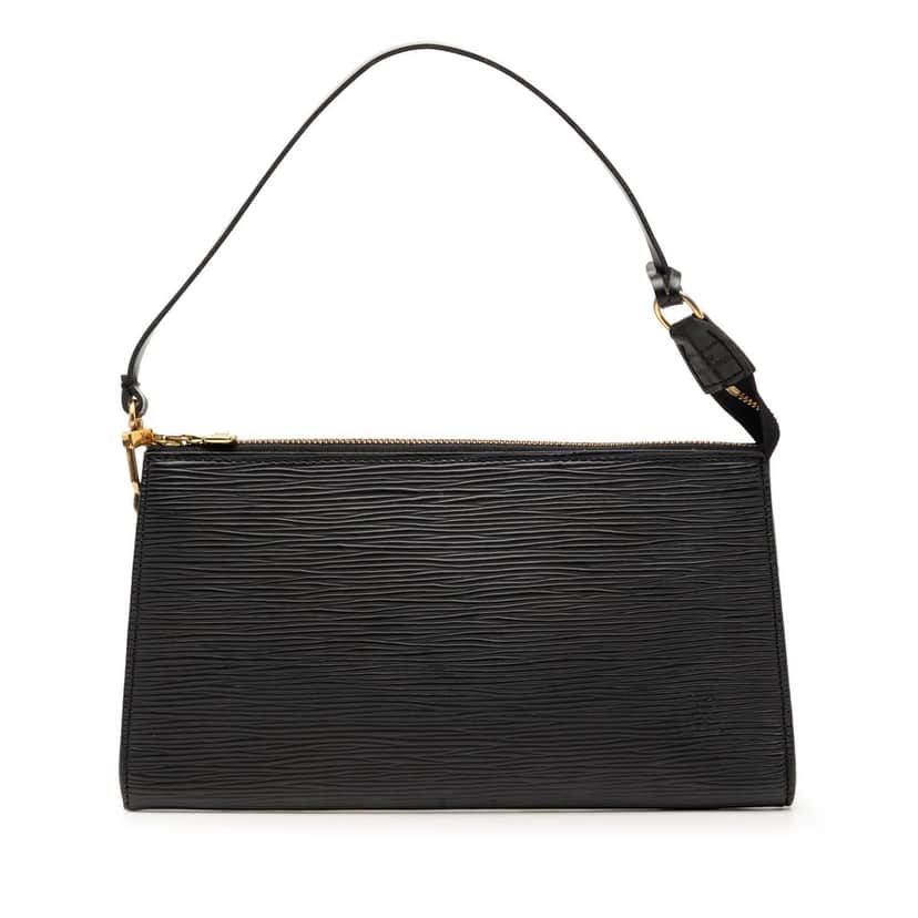 Louis Vuitton Epi Pochette Accessoires Black Leather Very good condition - Front View