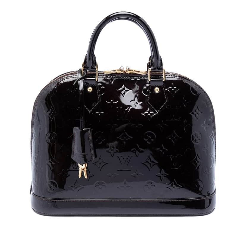 Louis Vuitton Monogram Vernis Alma PM Purple Leather Very good condition - Front View