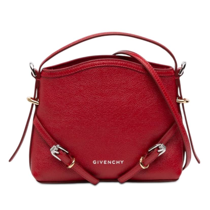 Givenchy Nano Leather Voyou Satchel Red Leather Never worn - Front View