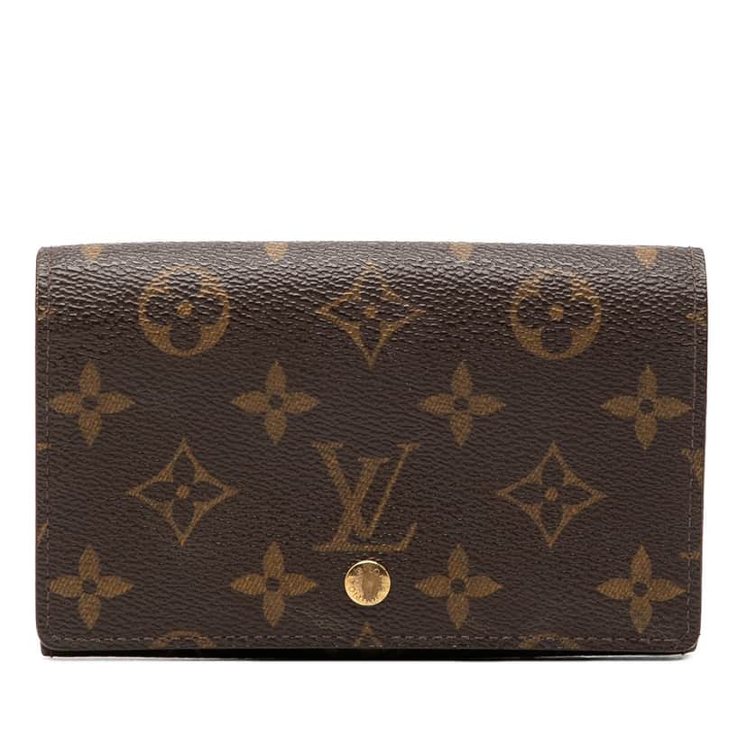 Louis Vuitton Monogram Porte Monnaie Billets Tresor Wallet Brown Very good condition - Front View