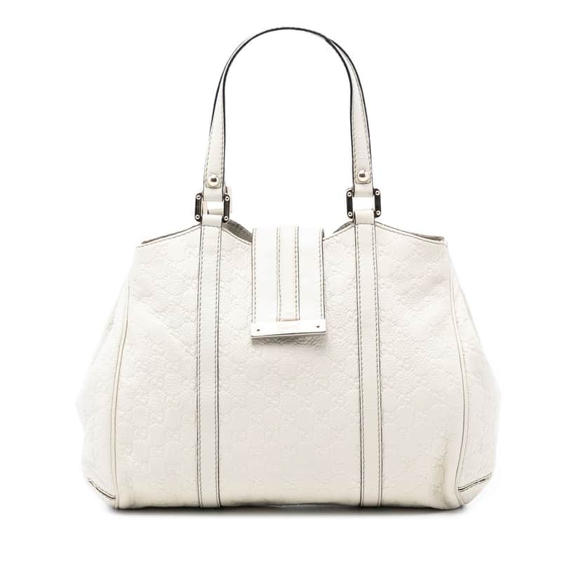 Gucci Guccissima New Ladies Tote White Leather Very good condition - Front View