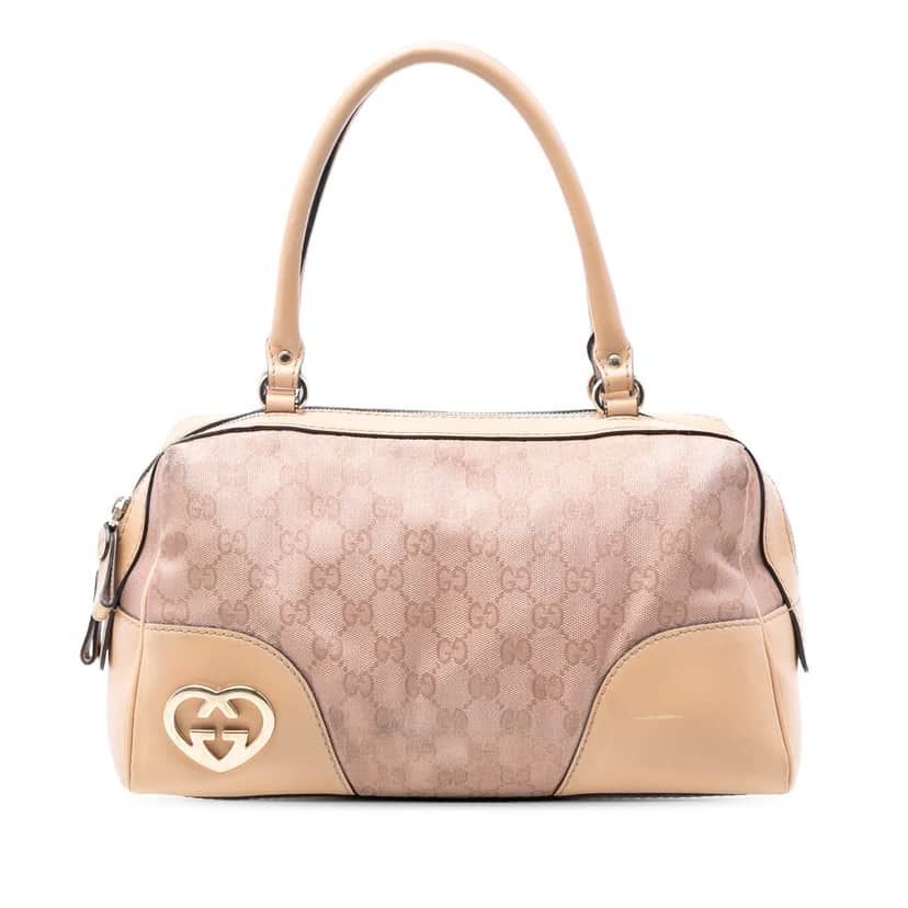 Gucci GG Canvas Lovely Handbag Pink Very good condition - Front View