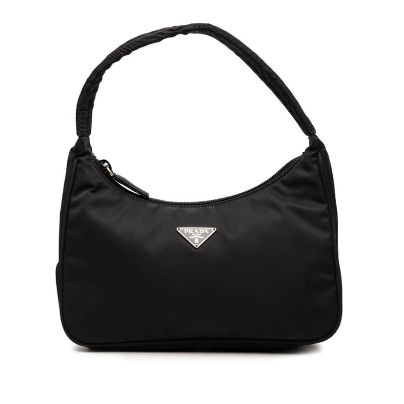 Prada Mini Tessuto Sport Shoulder Bag Black Very good condition - Front View