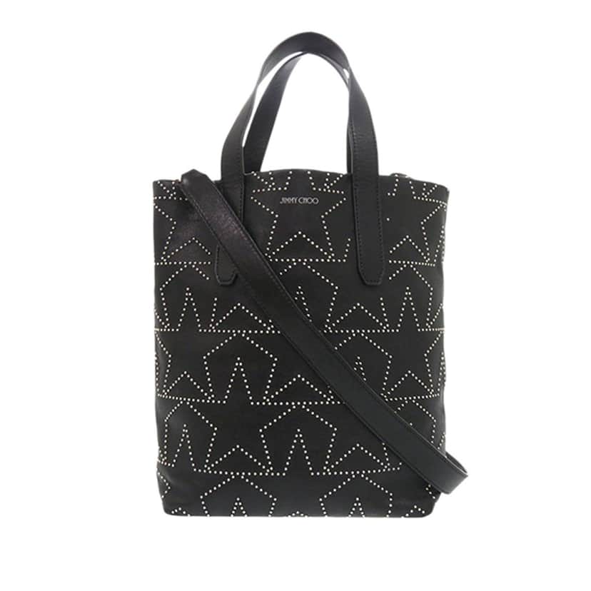 Jimmy Choo Leather Star Studded Sofia Tote Black Leather Very good condition - Front View