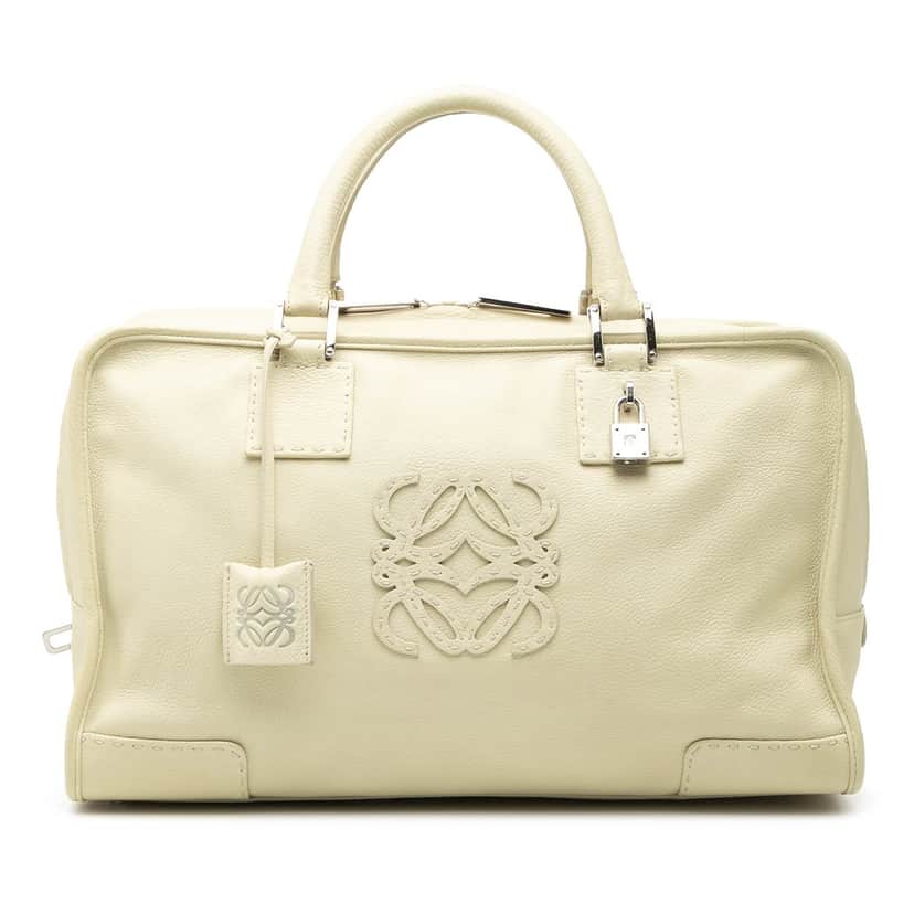 LOEWE Leather Amazona 36 White Leather Very good condition - Front View