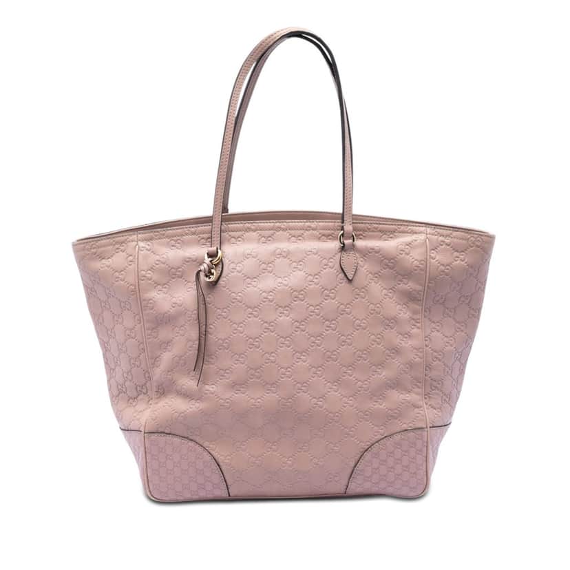 Gucci Guccissima Bree Tote Pink Leather Very good condition - Front View