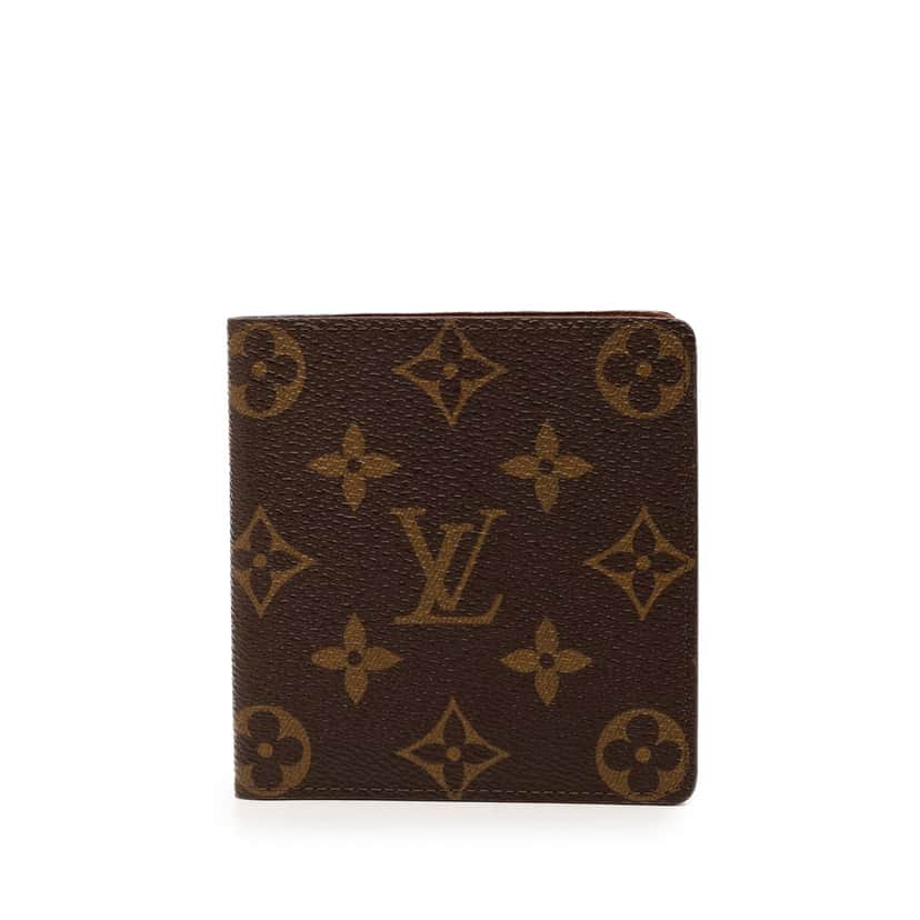 Louis Vuitton Monogram Bifold Small Wallet Brown Very good condition - Front View