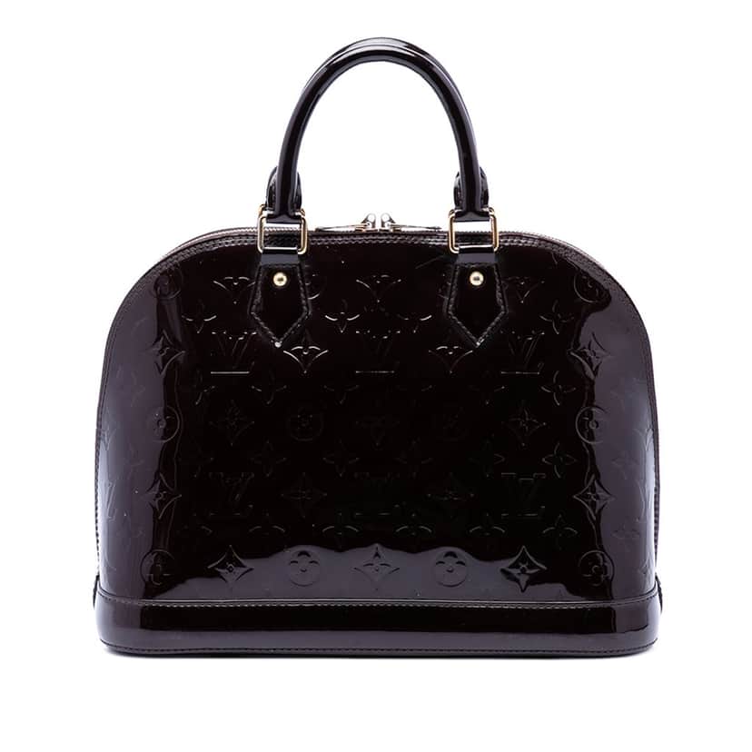 Louis Vuitton Monogram Vernis Alma PM Purple Leather Very good condition - Front View