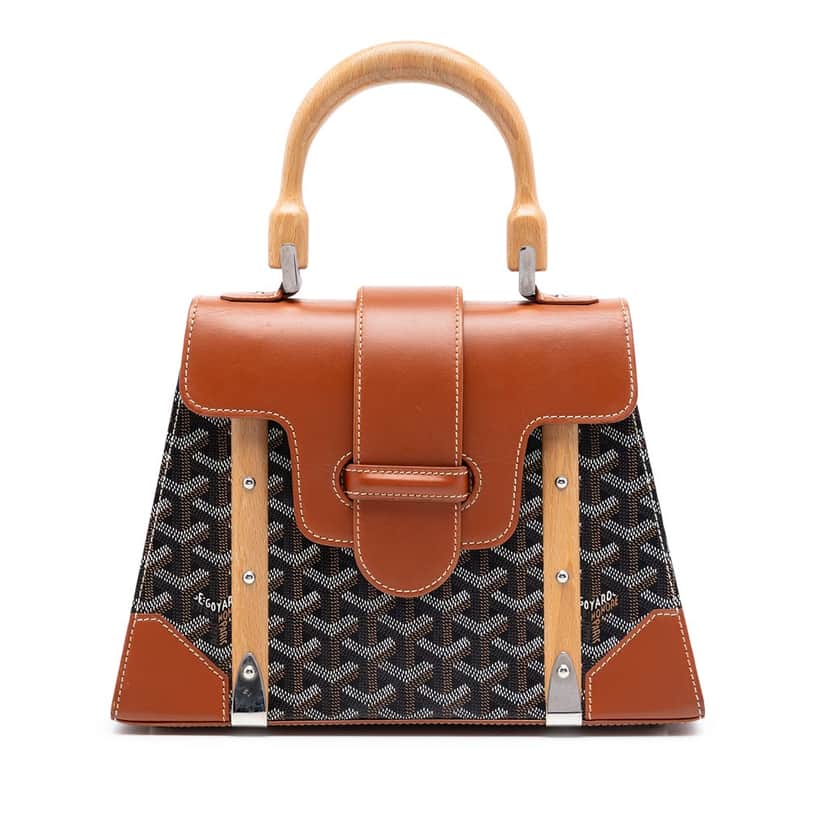 Goyard Goyardine Saigon Structured PM Black Very good condition - Front View
