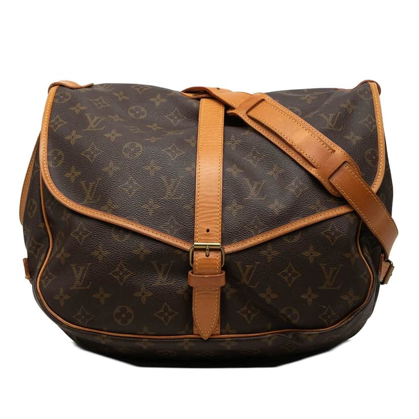 Louis Vuitton Monogram Saumur 35 Brown Very good condition - Front View