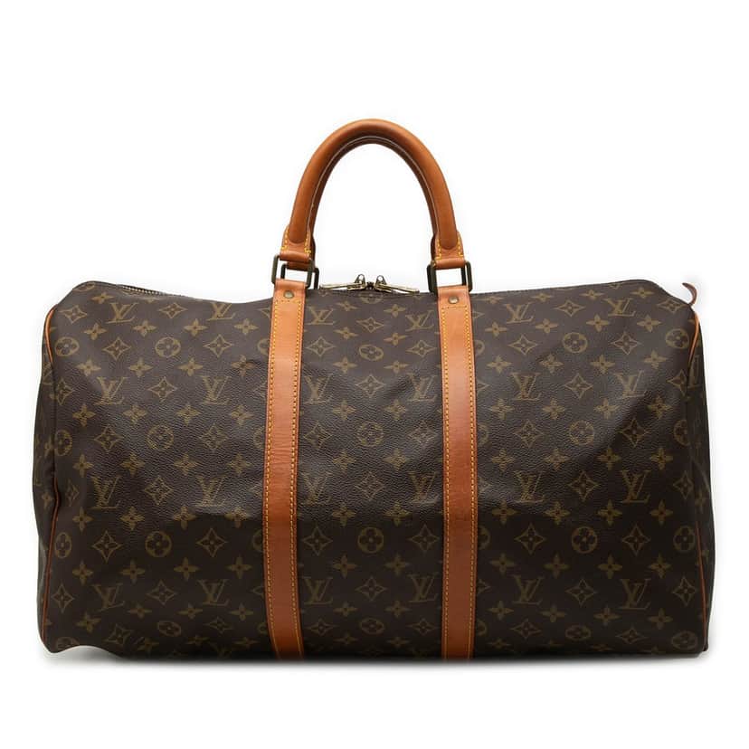 Louis Vuitton Monogram Keepall 50 Brown Good condition - Front View