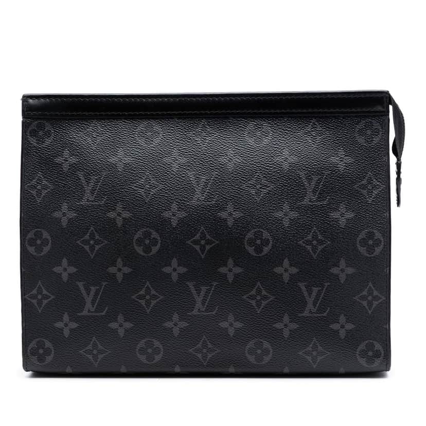 Louis Vuitton Monogram Eclipse Pochette Voyage MM Black Very good condition - Front View