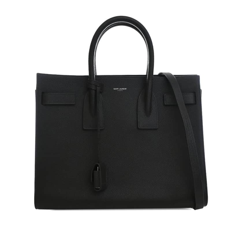 Saint Laurent Small Grained Calfskin Sac de Jour Satchel Other Leather Very good condition - Front View