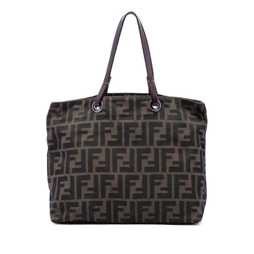Fendi Zucca Canvas Tote Brown Very good condition - Front View