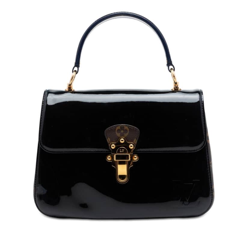 Louis Vuitton Vernis Cherrywood PM Black Leather Very good condition - Front View
