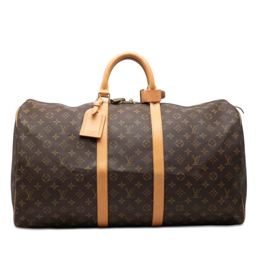 Louis Vuitton Monogram Keepall 55 Brown Very good condition - Front View