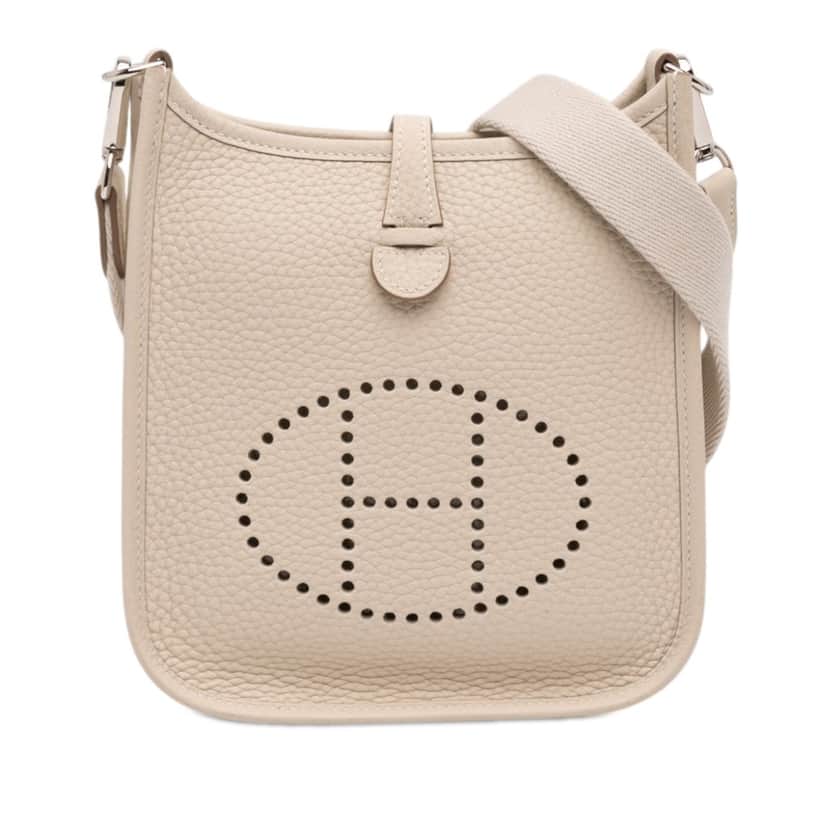 Hermès Clemence Evelyne 16 Amazone White Leather Never worn - Front View