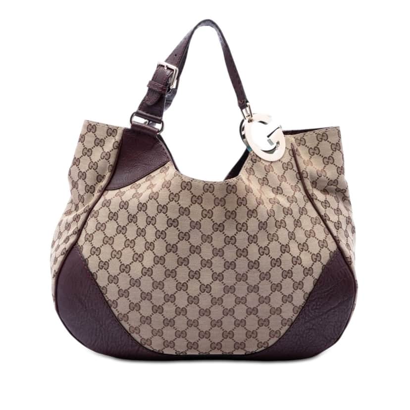 Gucci GG Canvas Charlotte Tote Beige Very good condition - Front View