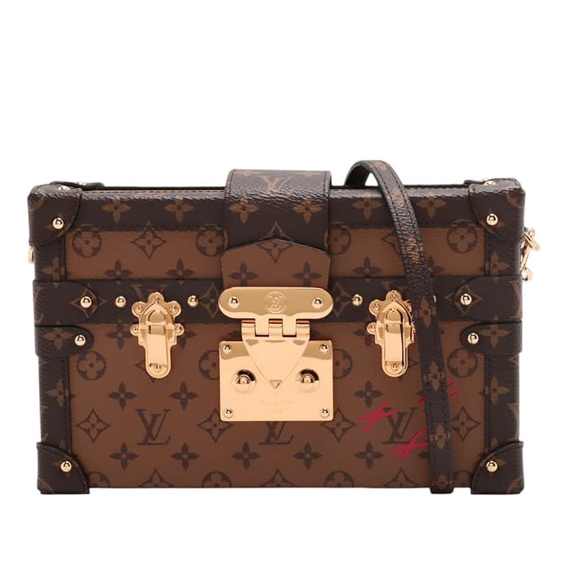 Louis Vuitton Monogram Reverse Petite Malle Brown Very good condition - Front View