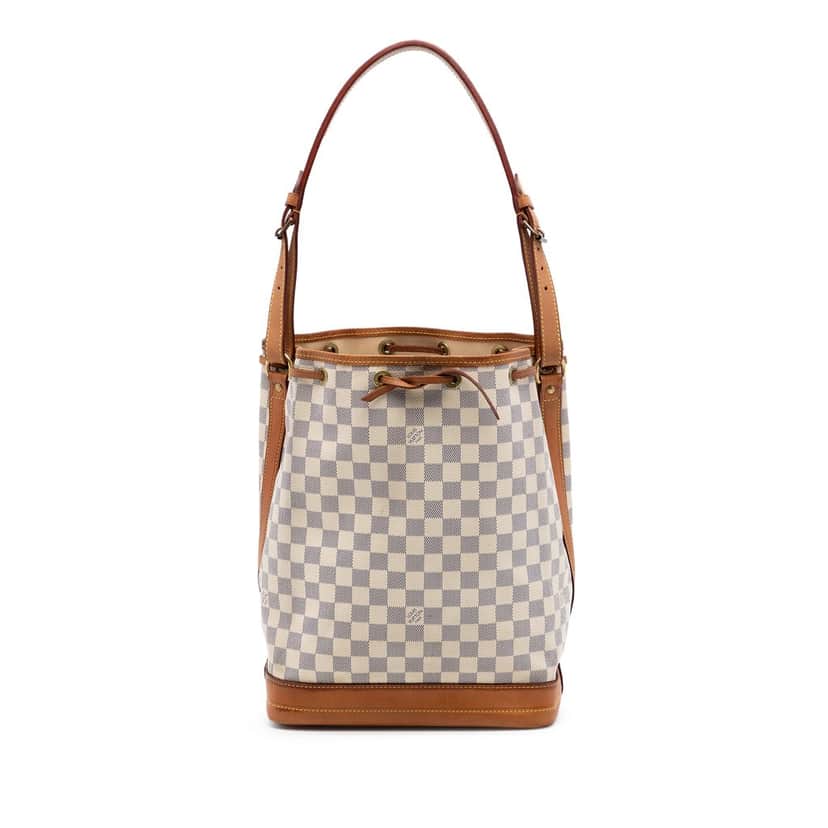 Louis Vuitton Damier Azur Noe GM White Very good condition - Front View