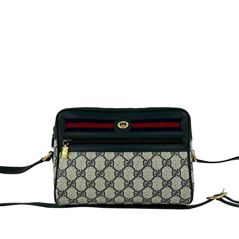 Gucci GG Supreme Web Crossbody Beige Very good condition - Front View