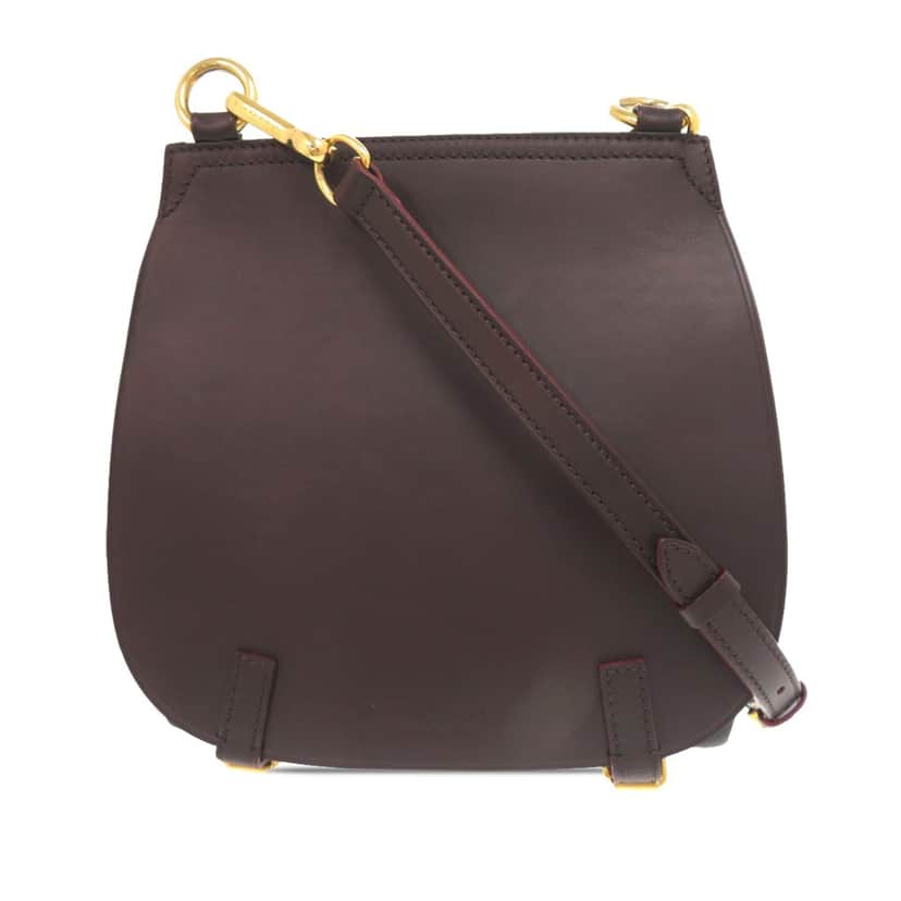 Burberry Leather Bridle Crossbody Brown Leather Very good condition - Front View