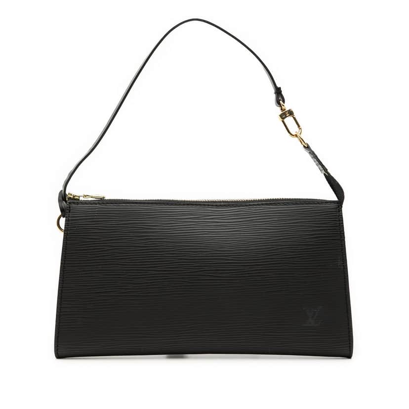 Louis Vuitton Epi Pochette Accessoires Black Leather Very good condition - Front View