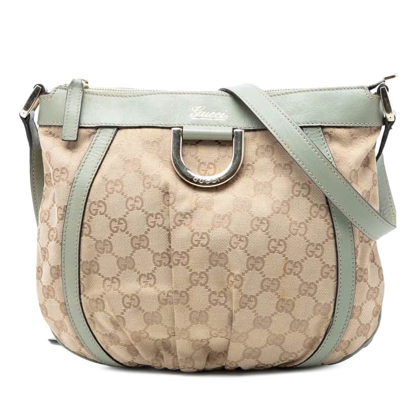 Gucci GG Canvas Abbey D Ring Crossbody Beige Very good condition - Front View