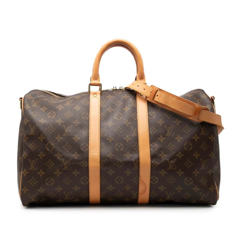 Louis Vuitton Monogram Keepall Bandouliere 45 Brown Very good condition - Front View