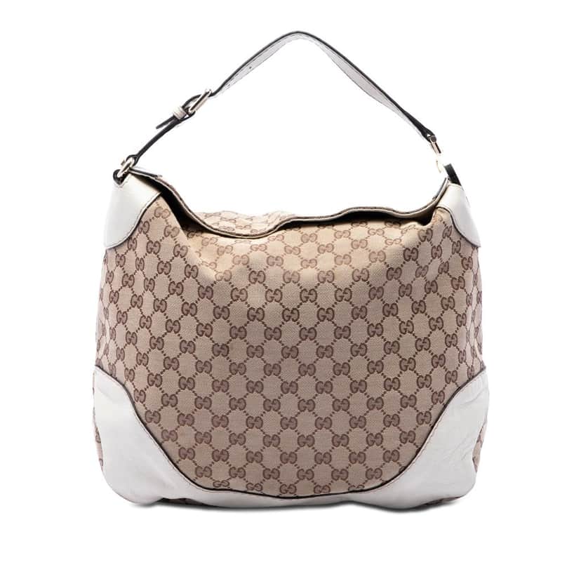 Gucci GG Canvas Charlotte Hobo Beige Very good condition - Front View
