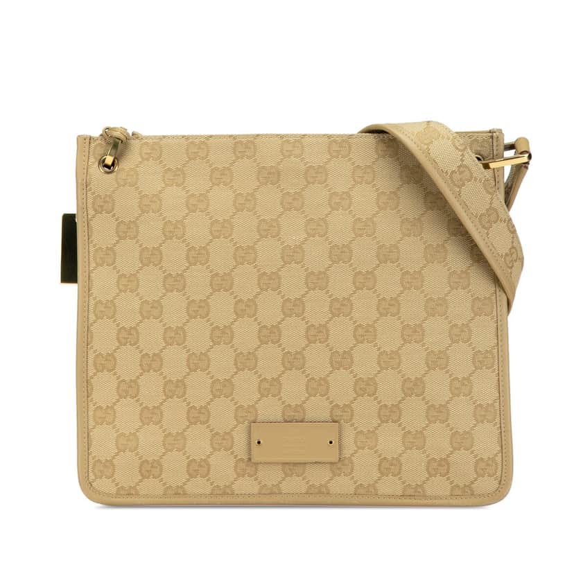 Gucci GG Canvas Crossbody Beige Very good condition - Front View