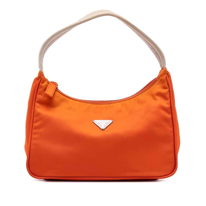 Prada Mini Tessuto Sport Shoulder Bag Orange Very good condition - Front View