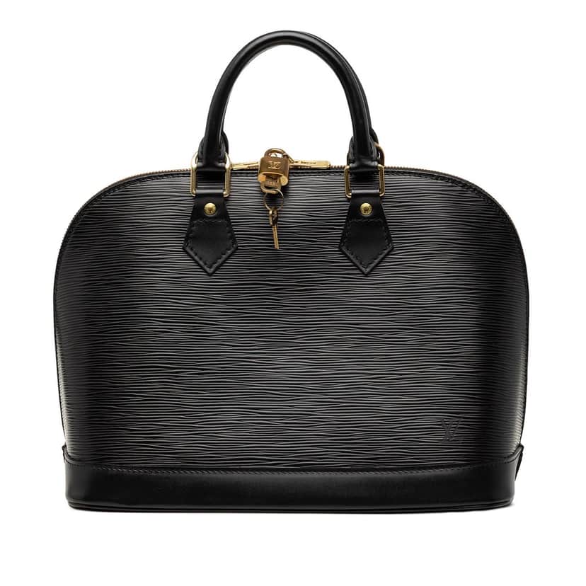 Louis Vuitton Epi Alma PM Black Leather Very good condition - Front View