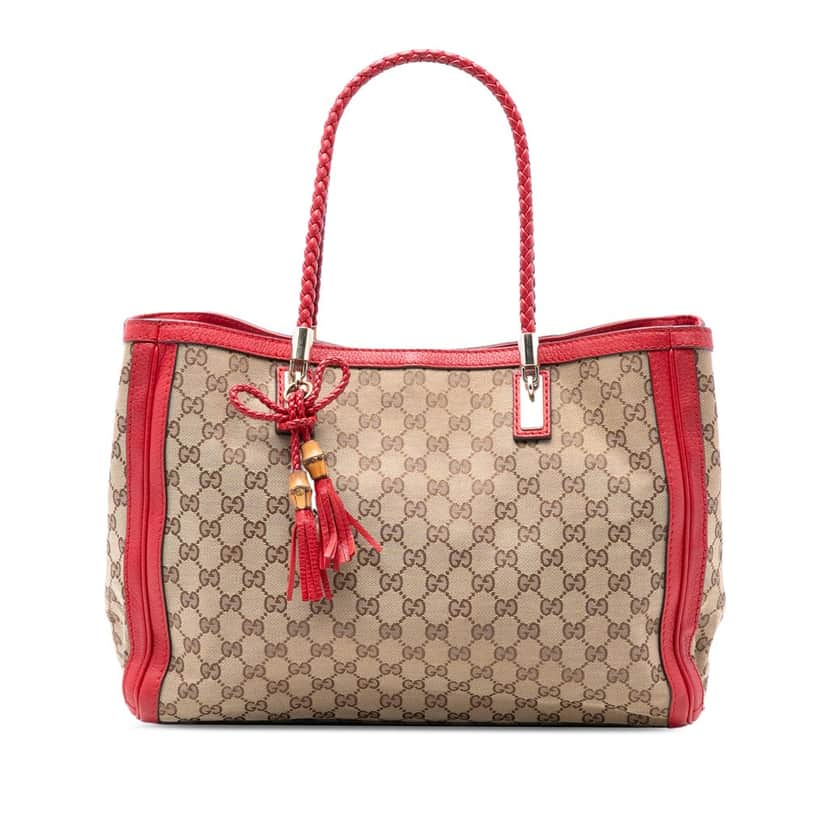 Gucci Medium GG Canvas Bella Tote Beige Very good condition - Front View