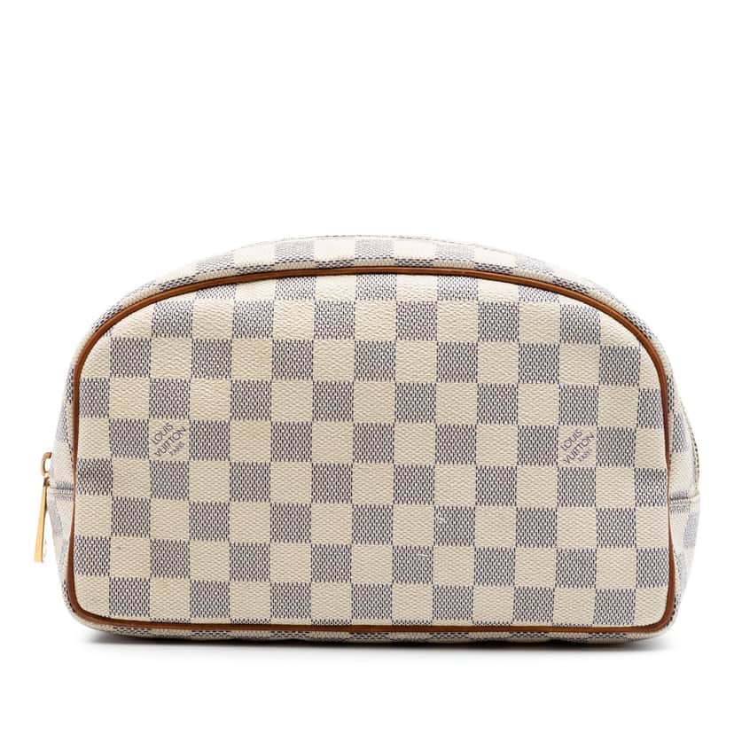 Louis Vuitton Damier Azur Toiletry Pouch 25 White Very good condition - Front View