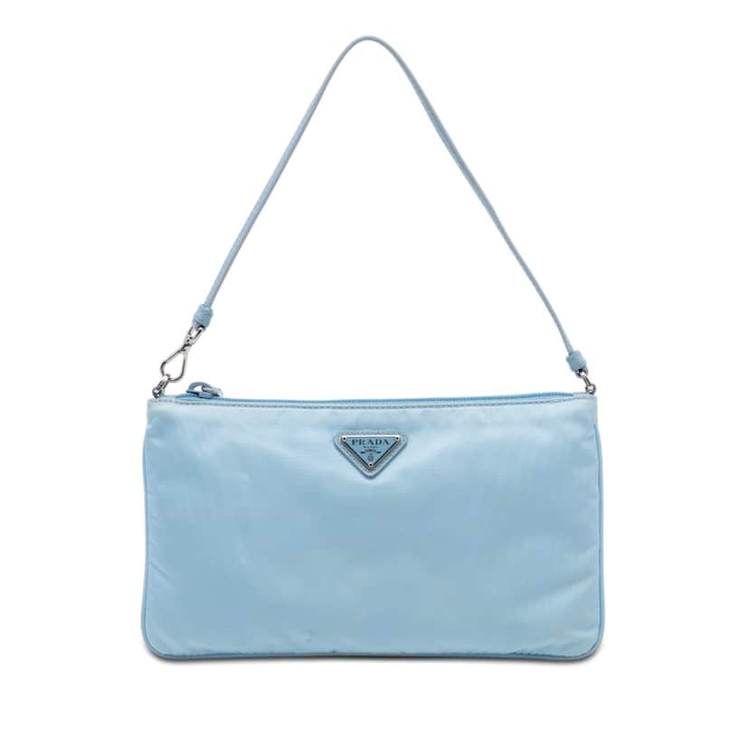 Prada Tessuto Pochette Blue Very good condition - Front View