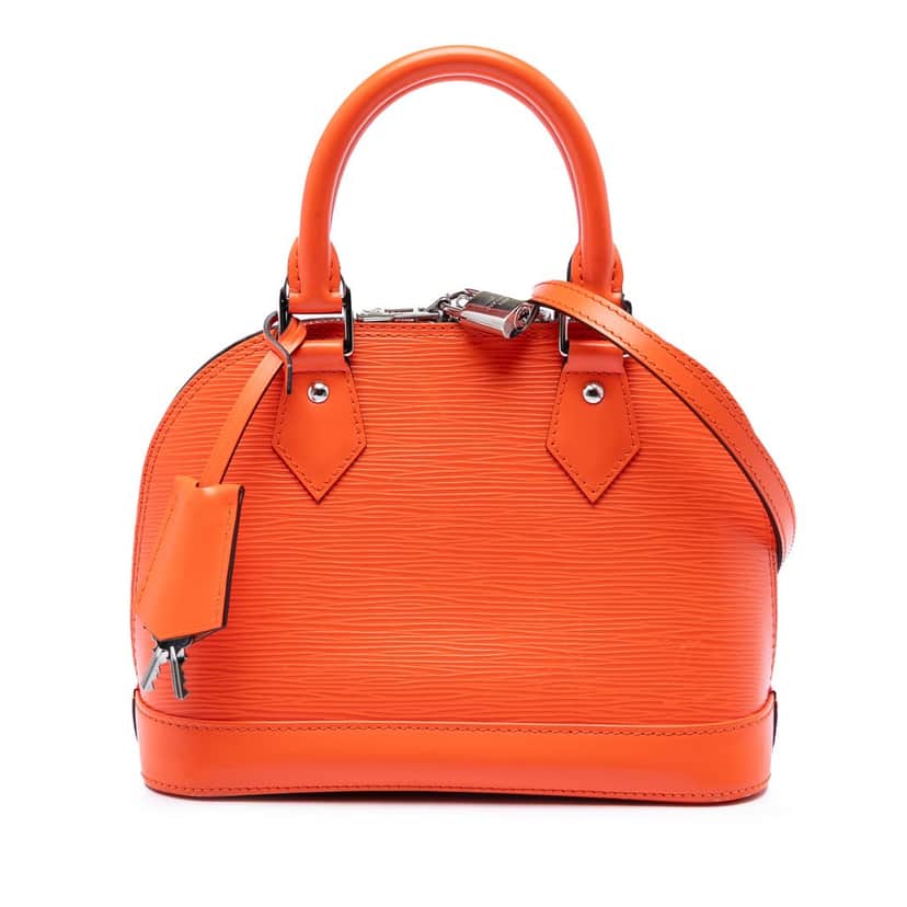Louis Vuitton Epi Alma BB Orange Leather Very good condition - Front View