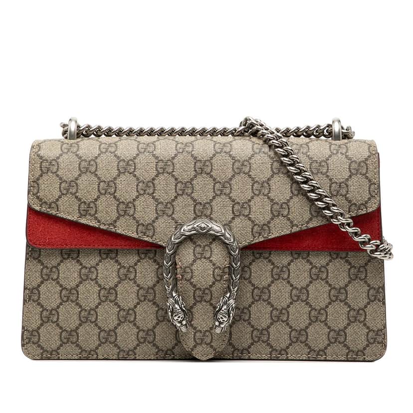 Gucci Medium GG Supreme Dionysus Shoulder Bag Beige Very good condition - Front View