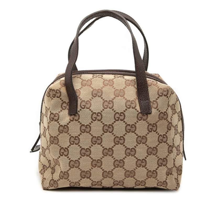 Gucci Mini GG Canvas Balthus Tofu Bag Beige Very good condition - Front View