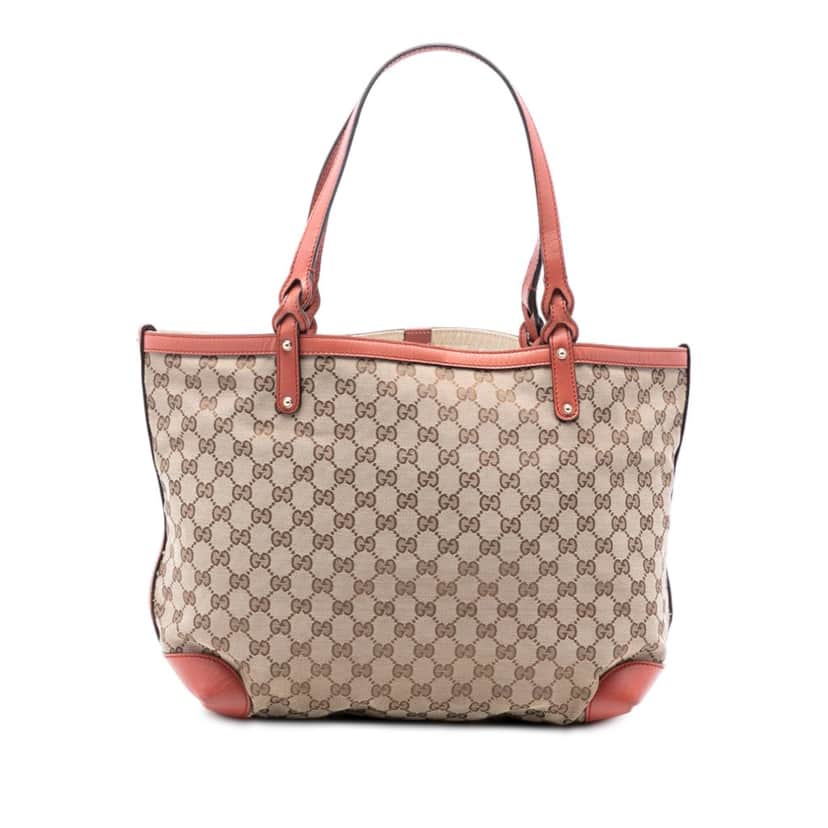 Gucci Medium GG Canvas Craft Tote Beige Very good condition - Front View