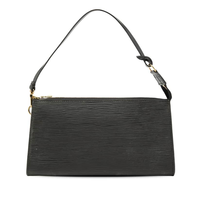 Louis Vuitton Epi Pochette Accessoires Black Leather Very good condition - Front View