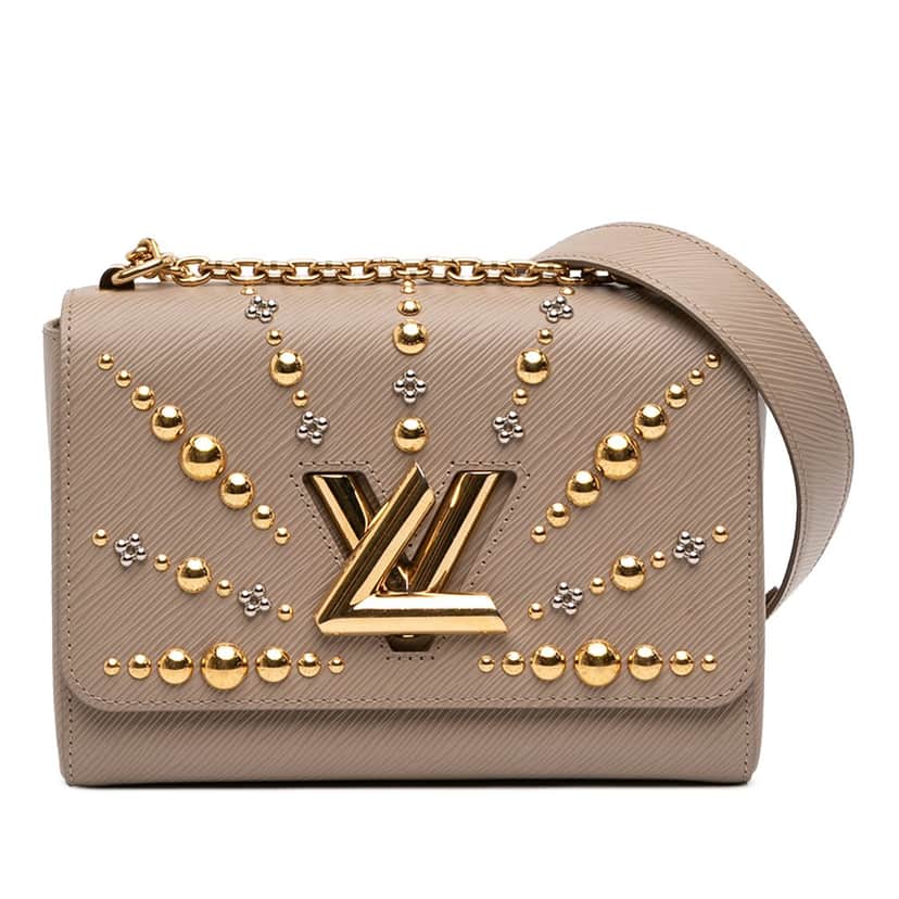 Louis Vuitton Epi Studded Sol Twist MM Brown Leather Very good condition - Front View