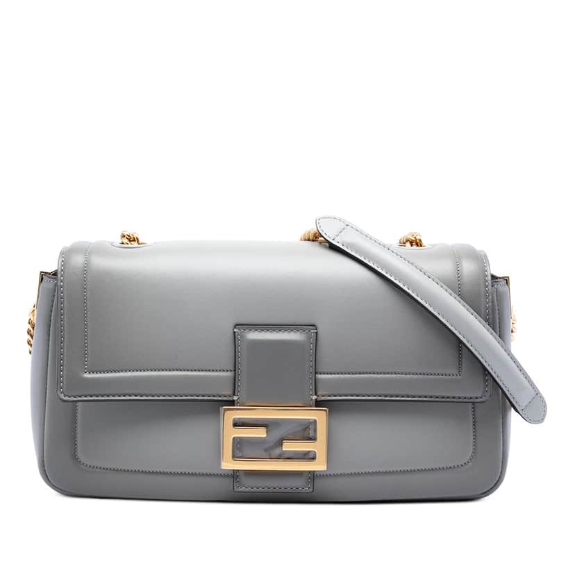 Fendi Leather Baguette Chain Midi Shoulder Bag Other Leather Very good condition - Front View