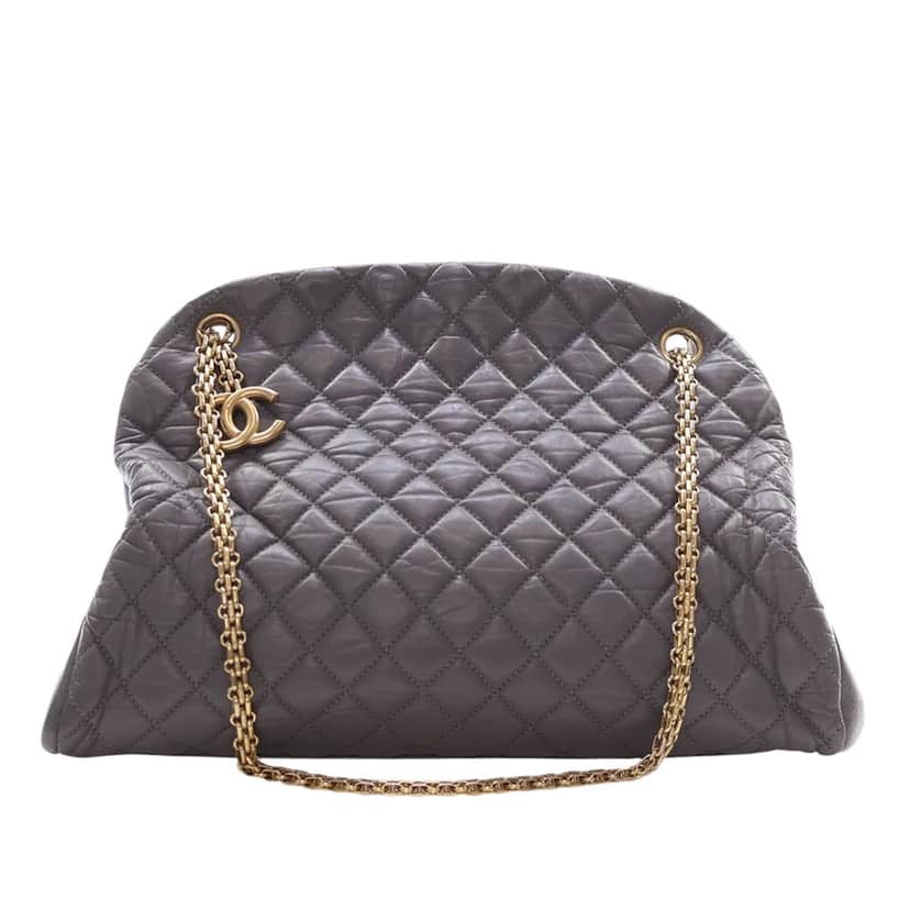 Chanel Large Aged Calfskin Just Mademoiselle Bowling Bag Other Leather Very good condition - Front View