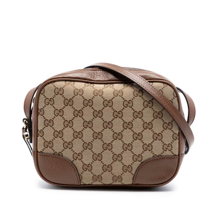 Gucci GG Canvas Bree Crossbody Beige Very good condition - Front View