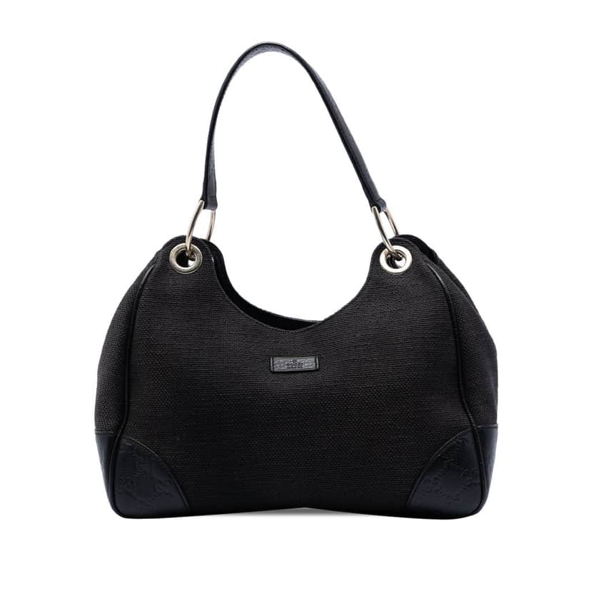 Gucci Guccissima Trimmed Canvas Colbert Shoulder Bag Other Very good condition - Front View