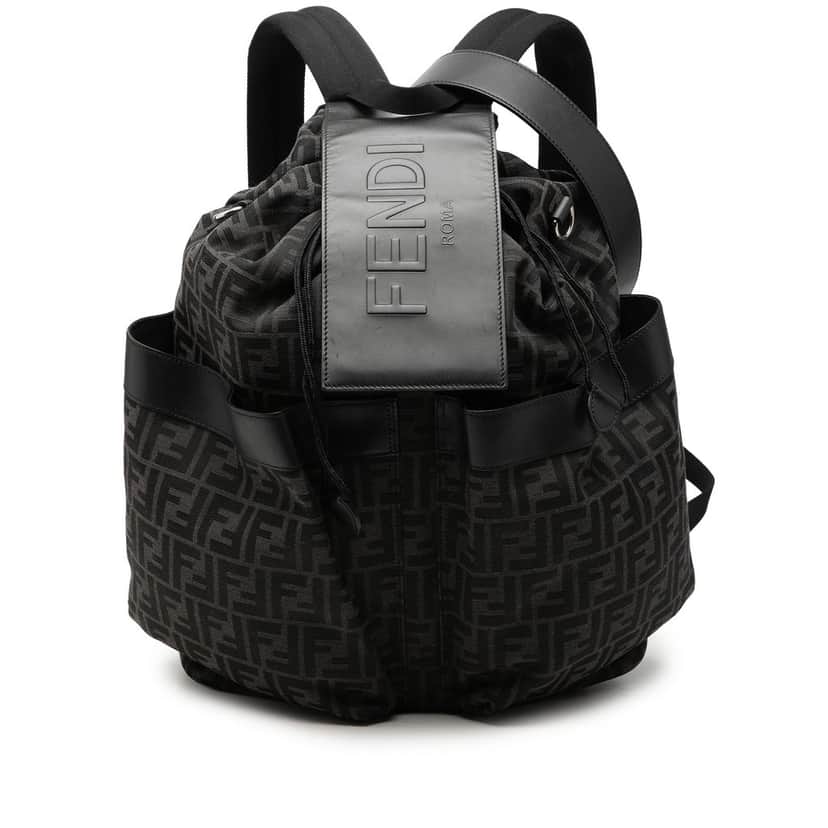 Fendi Large FF Jacquard Strike Backpack Other Very good condition - Front View