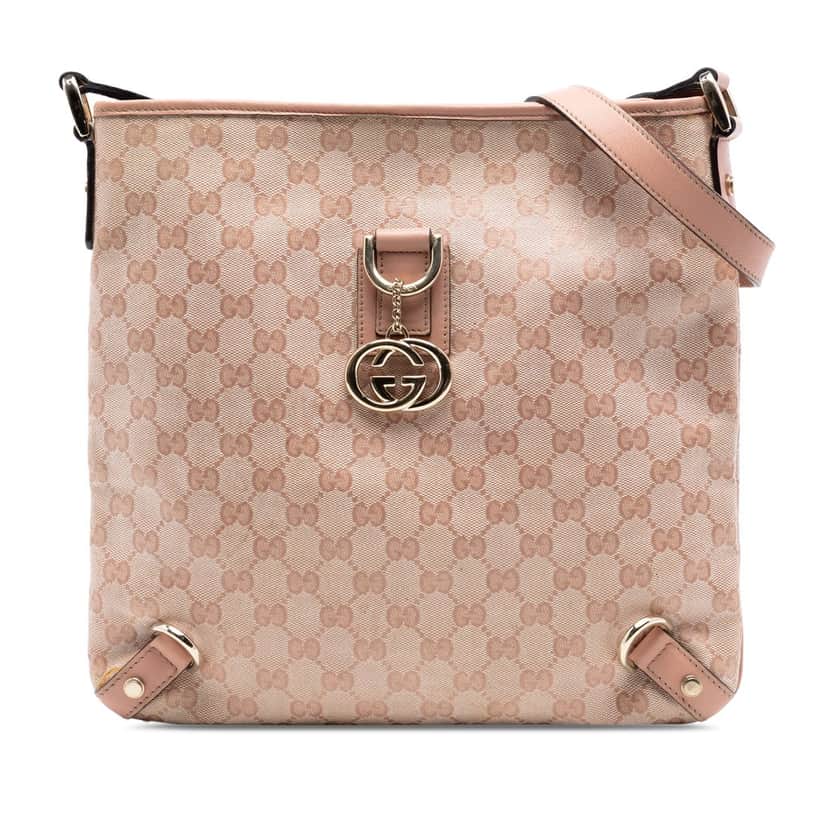 Gucci GG Crystal Abbey D Ring Crossbody Pink Very good condition - Front View