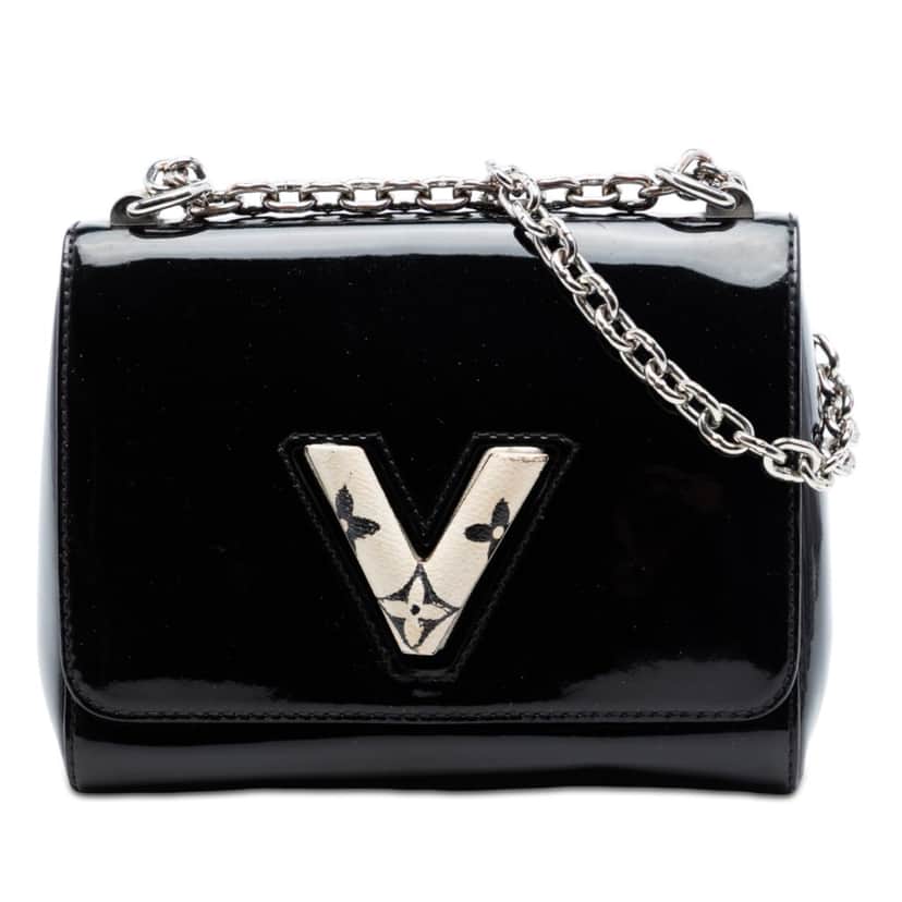 Louis Vuitton Vernis Monogram Twist PM Black Leather Very good condition - Front View