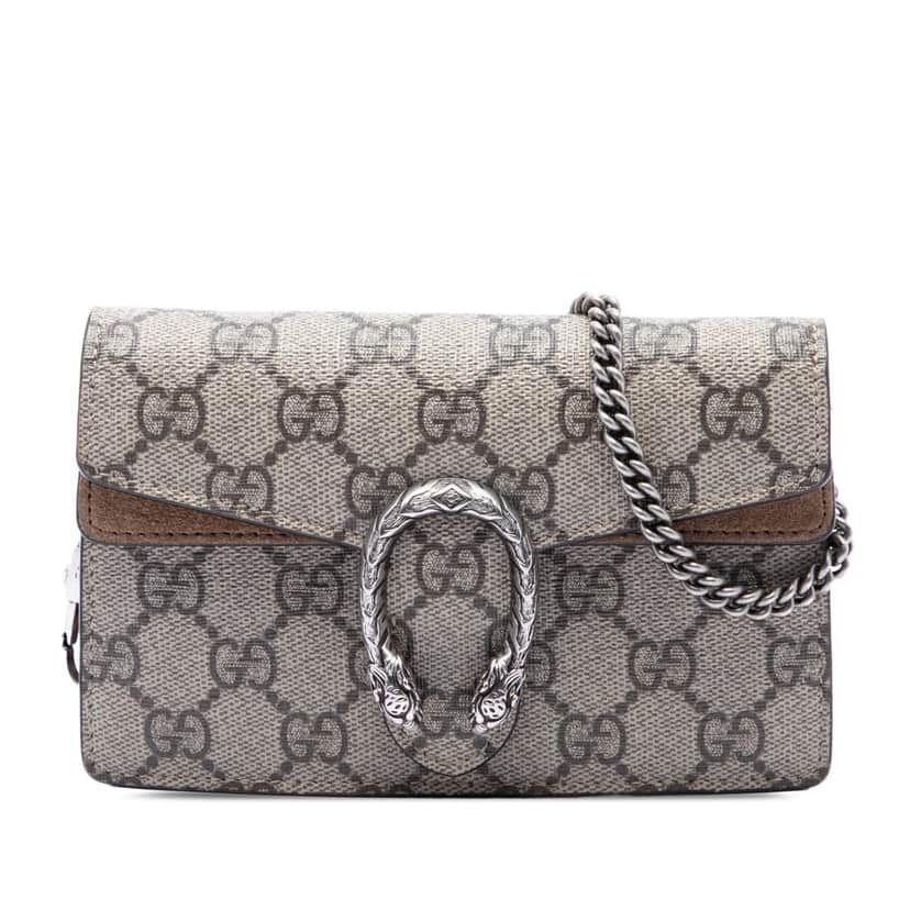 Gucci Mini GG Supreme Dionysus Crossbody Beige Very good condition - Front View
